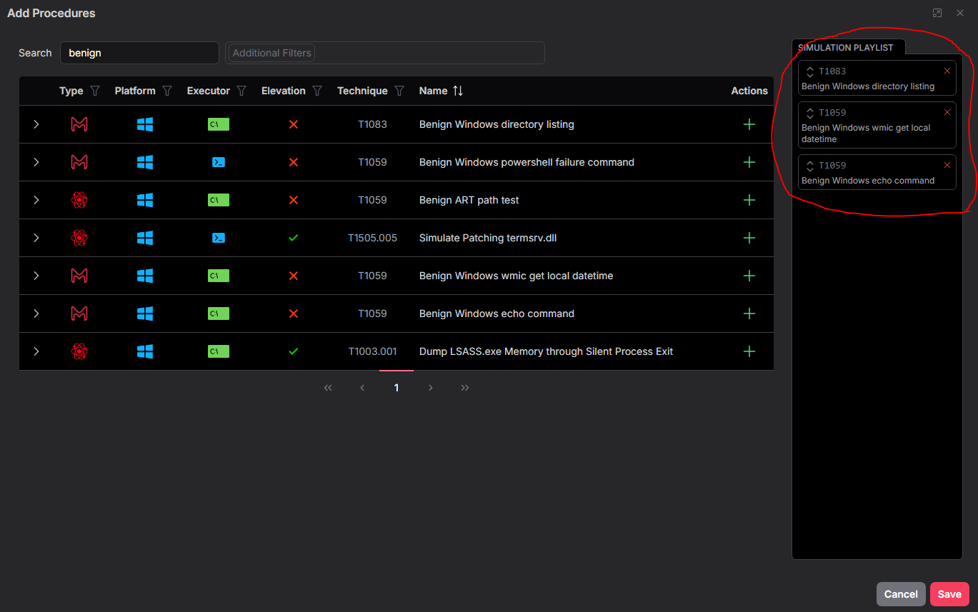 MACAT Create Sim View Playlist Screenshot