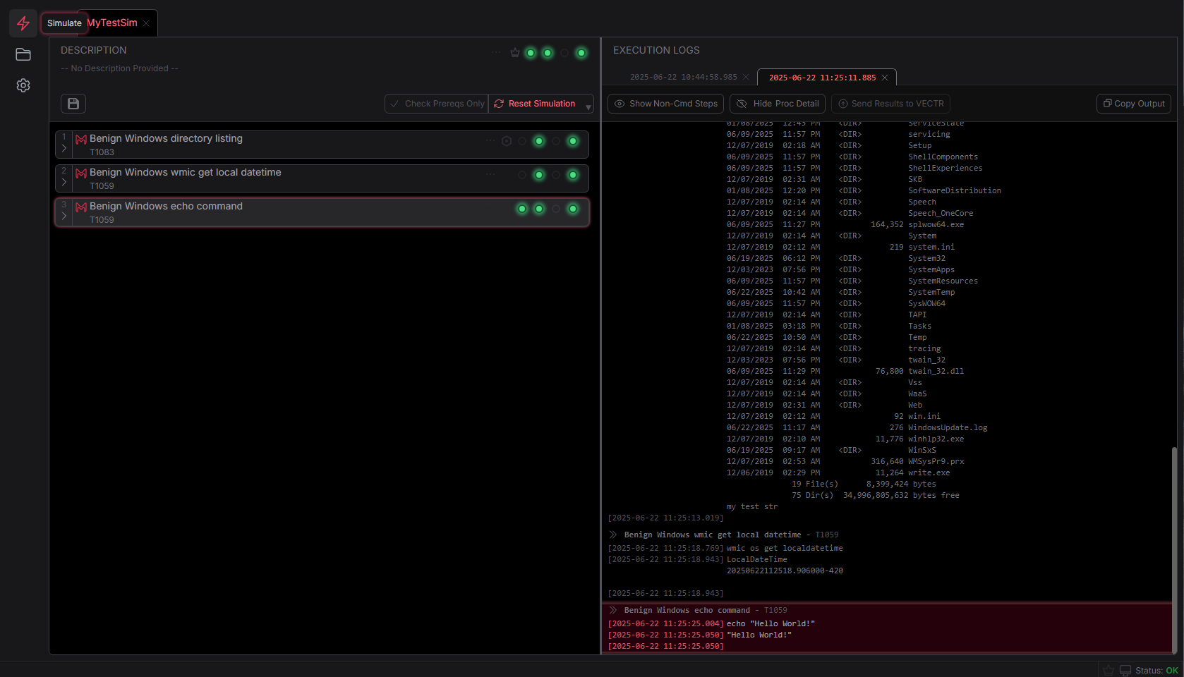MACAT Run Simulation