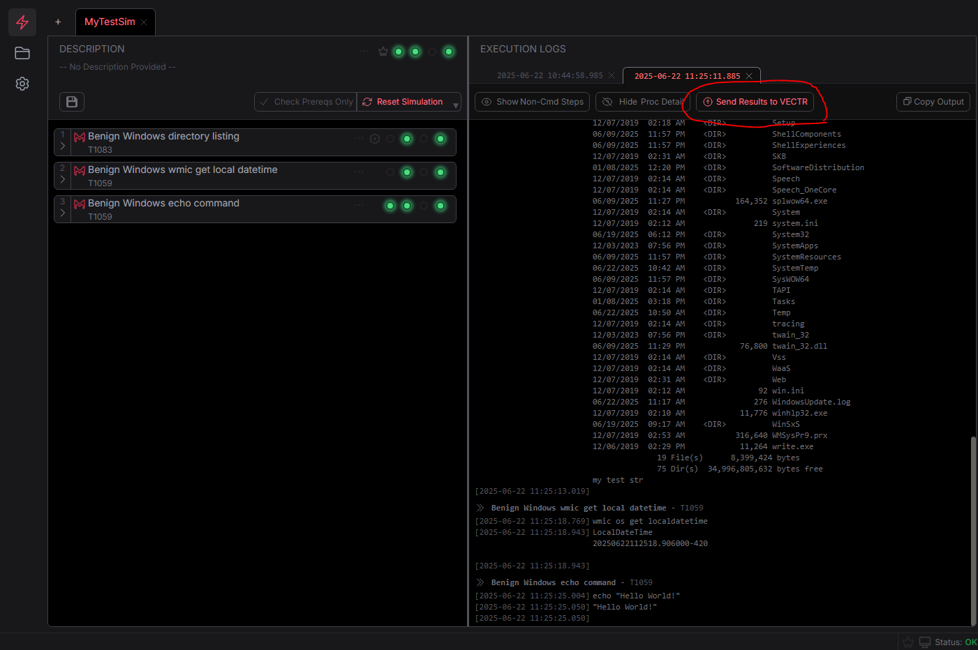 VECTR API Key step 2
