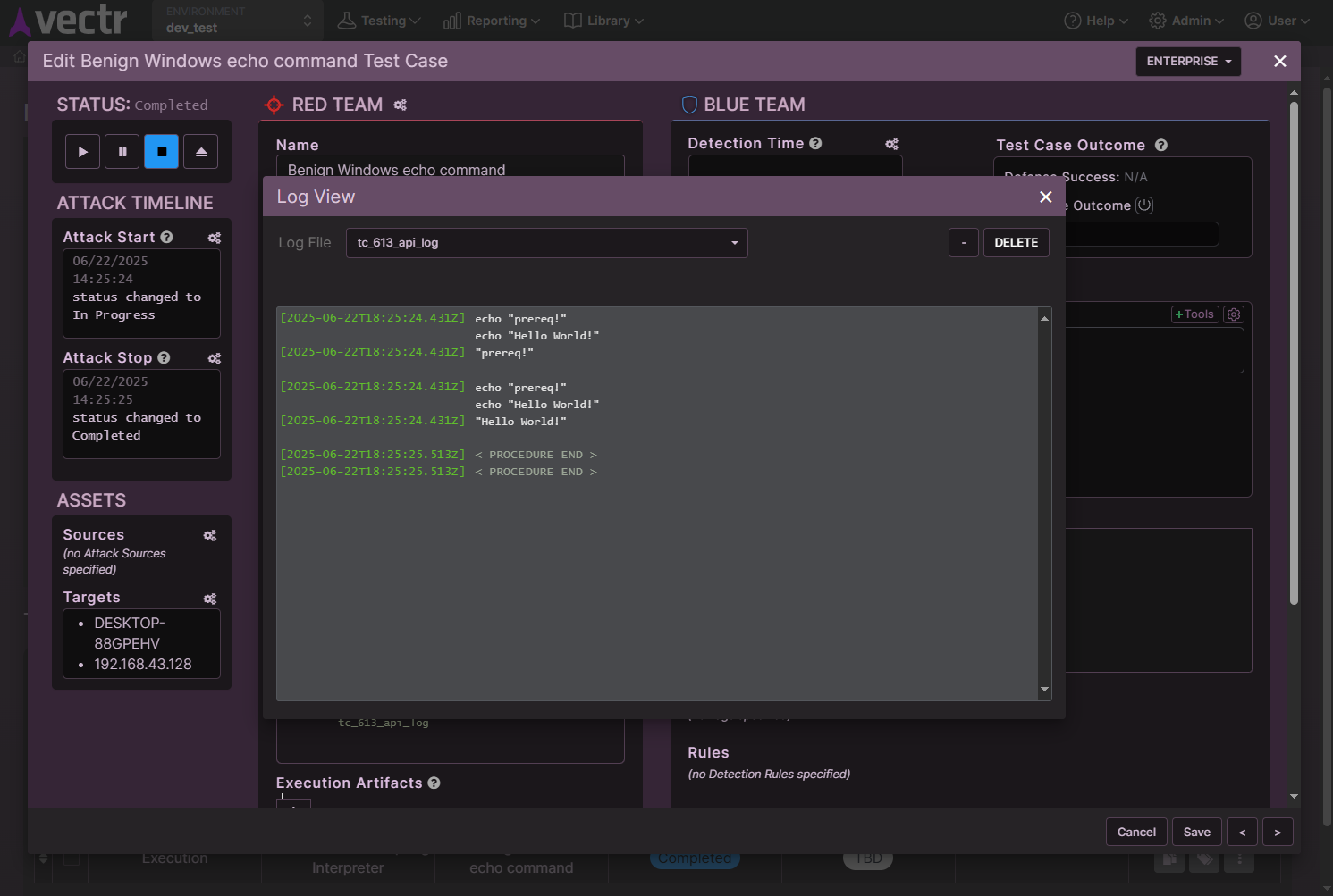 VECTR API Key step 2